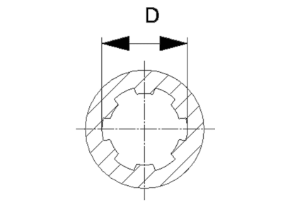 Walterscheid Reib-Freilaufkupplung "FK96/4R", W 2400, 1 3/8" 6, d 32 mm, Auslösekraft 1.500 Nm, Verschluss Ziehverschluss ZV, 1197256