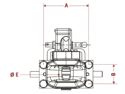 Walterscheid Zugmaul "KU2000/853B", automatisch mit Schienenweite 193 x 80 mm, Ø Bolzen 37 mm, schwarz, für Traktor mit Anhängebock, 8003996