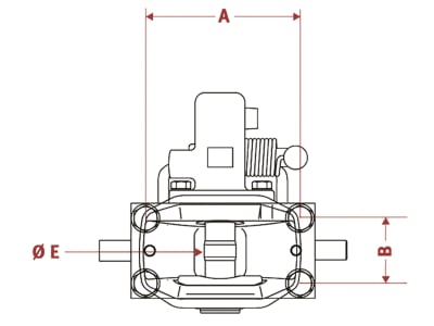 Walterscheid Zugmaul "KU879/94008", automatisch mit Konsole 165 x 80 mm, Ø Bolzen 38 mm, schwarz, für Traktor mit Anhängebock, 8004034