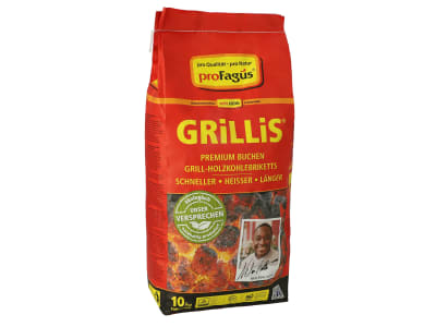 proFagus GRiLLiS Grillbriketts 10 kg  holzkohle grill; kohle grill