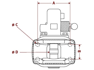 Walterscheid Zugmaul "KU9208A" automatisch mit Flansch B x H 140 × 80 mm, Ø Bolzen 38 mm, schwarz, für Adapterplatte Anhängebock Traktor, 8002791 Walterscheid Zugmaul "KU9208A" automatisch mit Flansch B x H 140 × 80 mm, Ø Bolzen 38 mm, schwarz, für Adapterplatte Anhängebock Traktor, 8002791