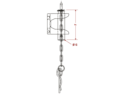 Walterscheid Zugmaul "KU601NB32", mechanisch mit Flansch  B x H 120 x 55 mm x 15 mm, Ø Bolzen 32 mm, schwarz, Abschleppkupplung, 8002461