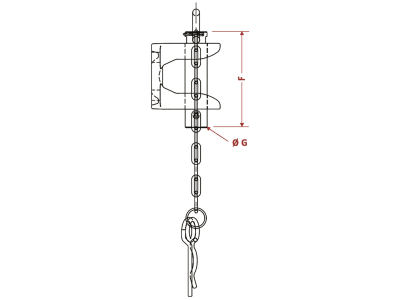 Walterscheid Zugmaul "KU601NB35", mechanisch mit Flansch  B x H 120 x 55 mm x 15 mm, Ø Bolzen 35 mm, schwarz, Abschleppkupplung, 8004720
