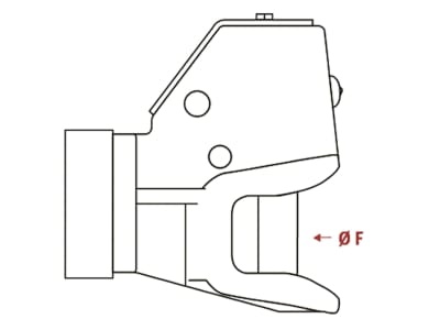 Walterscheid Zugmaul "KU25-3"  automatisch mit Flansch, B x H 120 x 55 mm - 15 mm, Ø Bolzen 25 mm, schwarz, für Schlepper und schleppende Flurförderfahrzeuge wie Lastkarren, Gabelstapler, 8002604