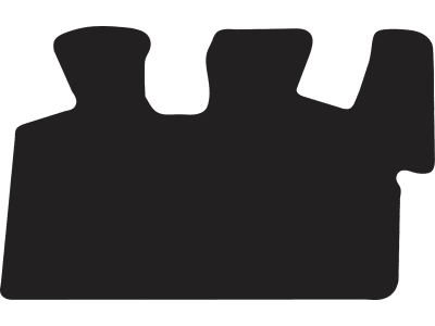 Fußmatte Gummi schwarz, für Kubota Minibagger KX 037-4, U 36-4 Fußmatte Gummi schwarz, für Kubota Minibagger KX 037-4, U 36-4