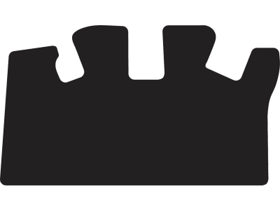 Fußmatte Gummi schwarz, für Kubota Minibagger U 56-5 Fußmatte Gummi schwarz, für Kubota Minibagger U 56-5
