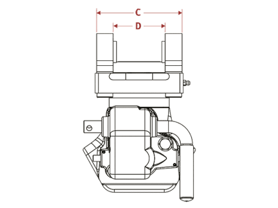 Walterscheid Zugmaul "KU2000/758NB" automatisch mit Bolzenbefestigung, Ø Bolzen 38 mm, schwarz, für Anhängebock Traktor, 8005101