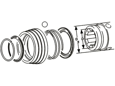 Walterscheid Ziehverschluss "Agraset 171", Verschluss Ziehverschluss ASGE, 1 1/8" 6, D1 54 mm, Größe B, 1135047