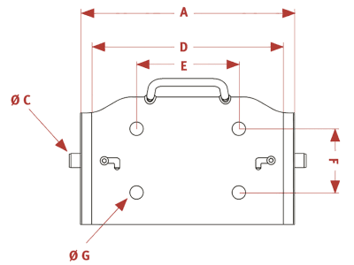 Walterscheid Adapterplatte "KuP", höhenverstellbar, Stützlast 2.800 kg, , für Zugmaul, Zugkugel und Piton Fix