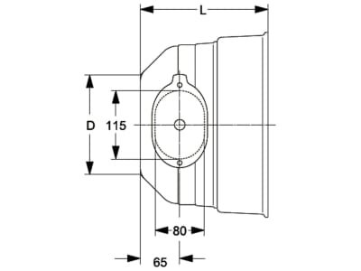 Walterscheid Geräteschutztopf 350 x 285 x 210 mm, mit Montageöffnung und Gummimanschette, 1353043