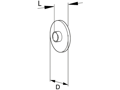 Walterscheid Zentrierscheibe "WG",  W; WW70° 220; 2370, Ø 90,5 mm, für Doppelgabel 70°, 1044283