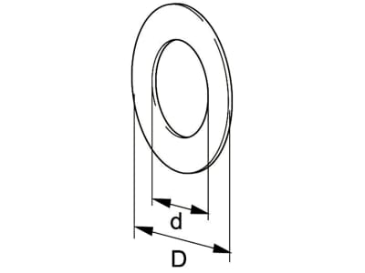 Walterscheid Scheibe WW70° 2370, 118 x 64 x 0,5 mm, für Weitwinkelgelenke WG 70°, 1042859