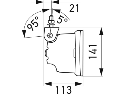 Hella® LED-Scheinwerfer "Jumbo LED" hängend, rechteckig, 9 – 32 V, 1FE 016 773-011