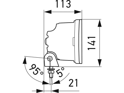 Hella® LED-Scheinwerfer "Jumbo LED" 238 x 132 x 113 mm 9 – 32 V