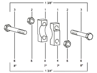 Walterscheid Sechskantschraube M 12 x 85, für Klemmbrücke KB, 1020471