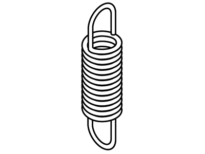 Walterscheid Zugfeder, 46,8 x 16,0 x 1,6 mm, für Unterlenkerfanghaken UHK-C Kat. 1, 2, 3, 1308524