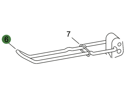 Walterscheid Sicherungsfeder, 6 x 541 mm, für Spindeloberlenker OHK, 1307440 Walterscheid Sicherungsfeder, 6 x 541 mm, für Spindeloberlenker OHK, 1307440