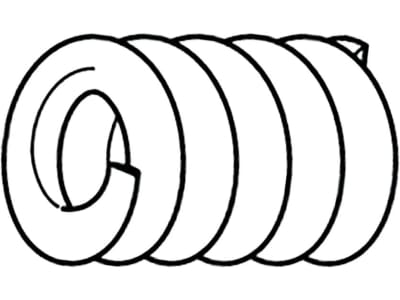 Walterscheid Druckfeder 41 x 26,4 x 6,3 mm, für Reibkupplung K90/4, K90, 1330592