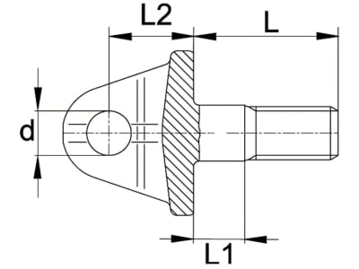 Walterscheid Gabelstangensatz, L 65 mm, L1 23 mm, M 24, Agraset 378, für Stabilisatoren mechanisch, 1201026