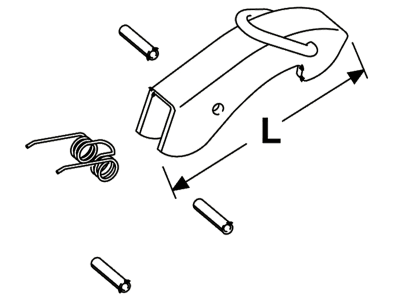 Walterscheid Öffnungshebel-Satz Agraset 312 für Hydraulische Oberlenker HOLHS C-63 Kat. 2, C-90 Kat. 3, Spindeloberlenker OHK, 1306841