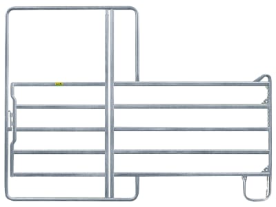 Patura Panel B x H: 3,00 x 1,45 m für Rinder, mit 5 Horizontalrohren und Tor, 310415 Patura Panel B x H: 3,00 x 1,45 m für Rinder, mit 5 Horizontalrohren und Tor, 310415
