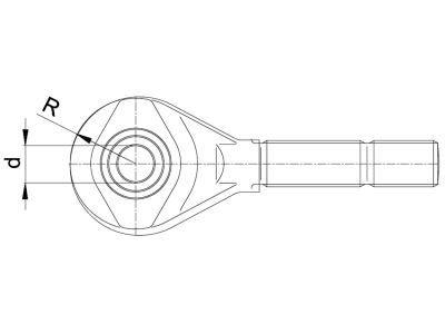 Walterscheid Gewindespindel M 30, für Unterlenker-Stabilisator mechanisch, 1308538