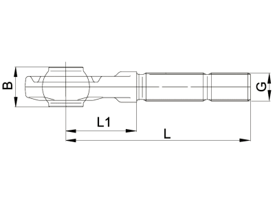 Walterscheid Gewindespindel M 30, für Unterlenker-Stabilisator mechanisch, 1308538