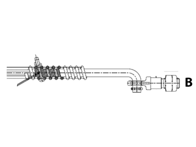 Walterscheid Stabilisator "DHSL OV", Variante A, 450 – 510 mm, Federweg +/- 60 mm, für Unterlenker mechanisch, 1308359
