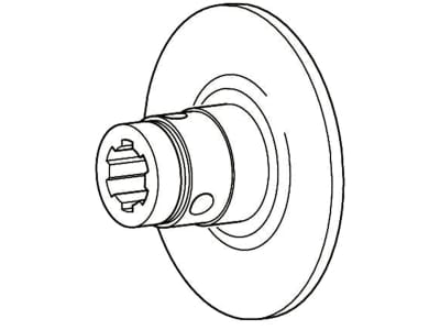 Walterscheid Nabe, Profil 1 3/8" 6, für Reibkupplungen EK92, K92, 1051551