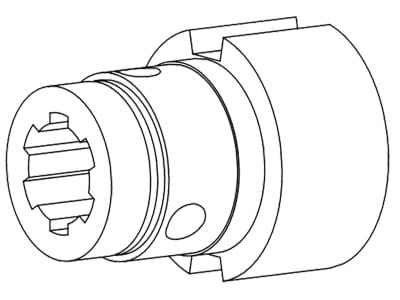 Walterscheid Nabe, Profil 1 3/4" 6, Verschluss Klemmbrücke KB, für Freilaufkupplungen F5/2, 1178132