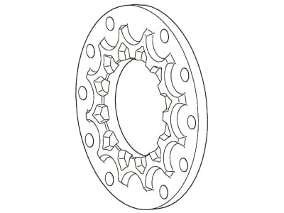 Walterscheid Druckflansch, 10 x Ø 12,1 mm, für Reibkupplungen K90, K90/4, 1337464