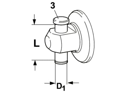 Walterscheid Bolzen "HOLKS-C" Ø 32 mm, L 113 mm, L1 106,5 mm für Gabelgelenkkopf, 1201577