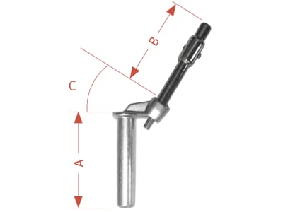 Walterscheid Anhängebolzen "ZB270L30", 155 mm/270 mm x 30 °, Ø 31 mm, für Zugmaul mit Schweißnocke, 8002933 Walterscheid Anhängebolzen "ZB270L30", 155 mm/270 mm x 30 °, Ø 31 mm, für Zugmaul mit Schweißnocke, 8002933