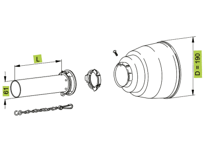 Walterscheid Schutzhälfte "SCH25" WW70° 2370, innen, 1.000 mm, 1368612