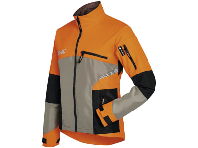 STIHL Forstjacke "Dynamic Vent", warnorange; kaki; schwarz