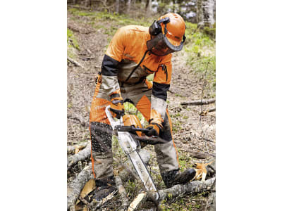 STIHL Forstjacke "Dynamic Vent", warnorange; kaki; schwarz