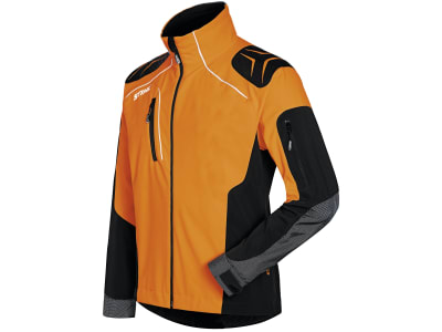 STIHL Forstjacke "Advance X-Shell", warnorange; schwarz