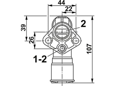 Wabco Löseventil Typ "B" pneumatisch, Betriebsdruck max. 8 bar, Neuteil, 963 001 013 0, zum Bewegen des Sattelanhängers im abgekuppelten Zustand, 963 001 013 0