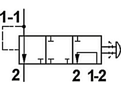 Wabco Löseventil Typ "B" pneumatisch, Betriebsdruck max. 8 bar, Neuteil / Austauschteil, zum Bewegen des Sattelanhängers im abgekuppelten Zustand
