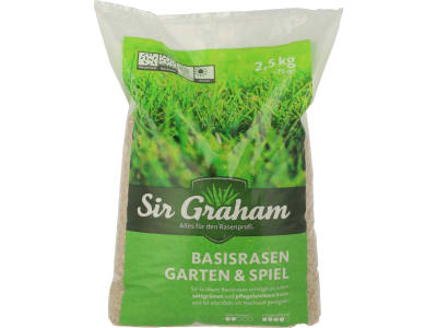 Sir Graham Basisrasen Rasensamen Spielrasen 2,5 kg Sack 75 m²