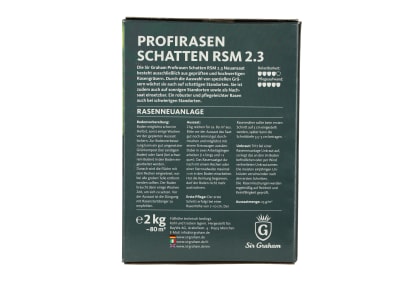 Sir Graham Profirasen Schattenrasen RSM 2.3  2 kg Sack 80 m²