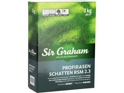 Sir Graham Profirasen Schattenrasen RSM 2.3  2 kg Sack 80 m²