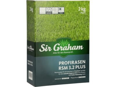 Sir Graham Profirasen Rasensamen Nachsaat Plus RSM 3.2  2 kg Sack 80 m²