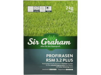 Sir Graham Profirasen Rasensamen Nachsaat Plus RSM 3.2  2 kg Sack 80 m²