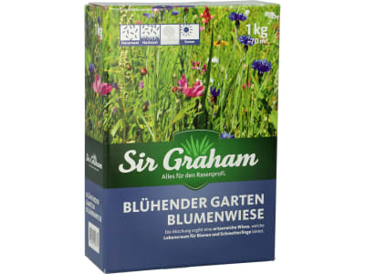 Sir Graham Blumenwiese Samen mit Gräsern  1 kg Karton 70 m²