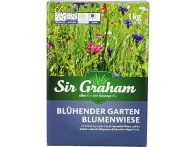 Sir Graham Blumenwiese Samen mit Gräsern  1 kg Karton 70 m²