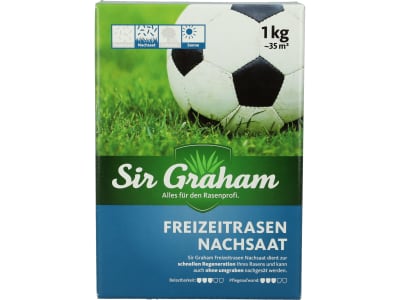 Sir Graham Freizeitrasen Rasensamen Nachsaat  1 kg Sack 35 m²