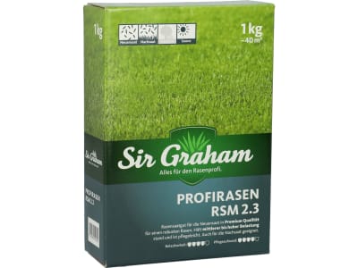 Sir Graham Profirasen Rasensamen RSM 2.3 Mähroboterrasen  1 kg Sack 40 m²