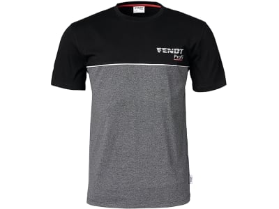 Fendt T-Shirt "Profi" für Herren Gr. L schwarz; grau, Fendt-Logo und Profi-Schriftzug vorn und hinten, X991019025000