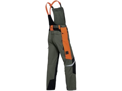 STIHL Schnittschutz-Latzhose "Function Ergo" olivgrün; warnorange; schwarz Schnittschutzklasse 1 (20 m/s)